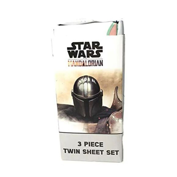 Star Wars The Mandalorian Soft Polyester 3 Piece Twin Bedding Sheet Set for Kids - Picture 4 of 4